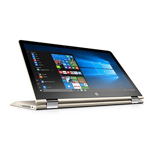 HP Pavilion X360 2-in-1 Touchscreen Convertible Full HD IPS 15.6" Notebook, Intel Core i7-8550U Processor, 8GB Memory, 1TB Hard Drive, 2GB Radeon DSC 530, HD Wide FOV Webcam, Backlit Keyboard, Gold
