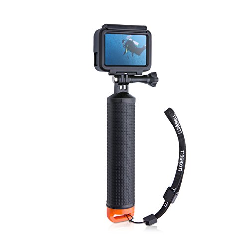 Luxebell Waterproof Floating Hand Grip, Pole Mount for Gopro Hero 7 6 5 Session 4 3+ 3 2 1, Handle Mount Accessories for AKASO EK7000 V50 Pro Brave 4 Dragon Crosstour Campark DJI OSMO Action Camera