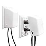 Dreambaby Dual Fit Outlet Plug Cover - Model L907 - Electrical Socket Guard for Standard and Decora (2 Pack), White