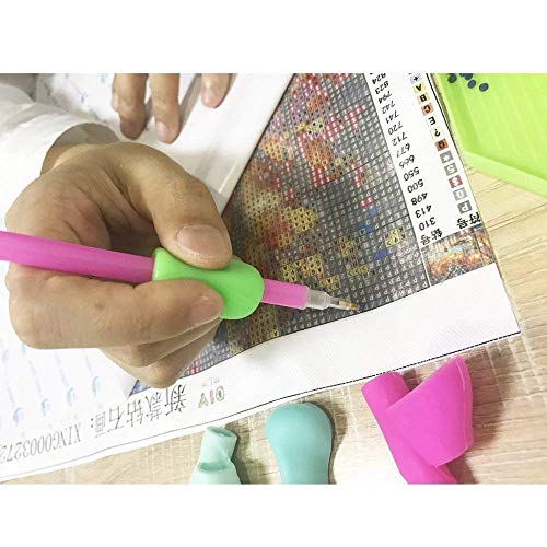 5D Diamond Painting Tools Drill Pen Grip for Better Comfort and Ergonomic Grip (4 Packs)
