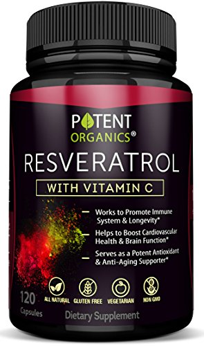 Extra Strong Resveratrol 1150mg - Anti-Aging Antioxidant Supplement - Promotes Immune & Cardiovascular Health - 120 Veggie Capsules with Trans Resveratrol, Vitamin C & Moringa - 100% Money Back