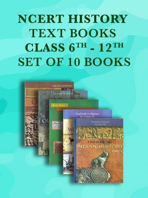 NCERT History Class 6 to 12 Text Books Set - English Medium