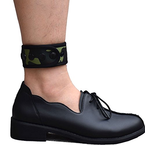 Book Cover DDJOY Ankle Strap for Compatible with Fitbit & Garmin, Ankle Band for Compatible with Charge 2/3 Alta/HR Flex/2 Fitbit One or Garmin Vivofit/2/3/4, Ankle Band for Men and Women (Green Camo, Medium)
