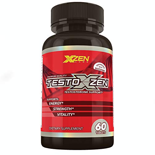 XZEN Testoxzen Testosterone Booster - Workout Supplement for Men - Promote Strength, Stamina, Energy & Vitality - Ideal for Muscle Growth & Recovery - 60 Tablets