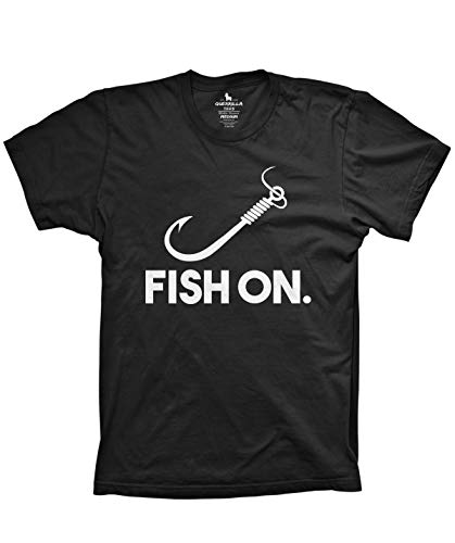 Guerrilla Tees Fish on Shirt Funny Fishing and Hunting Shirts