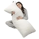 Milliard Body Pillow with Shredded Memory Foam (Long Pillow) with Ultra Soft Removable Bamboo Cover
