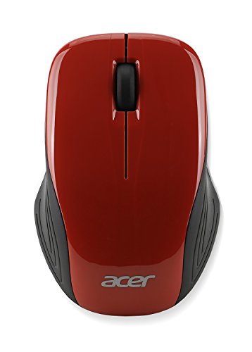 Acer Wireless 2.4GHz Optical Mouse - Rosewood Red