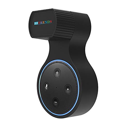 Outlet Wall Mount Holder Stand Hanger for Smart Speaker - A Space Saving Solution for Your Smart Home Speakers - No Messy Wires or Screws - Black