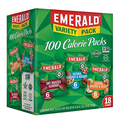 Book Cover Emerald Nuts, 100 Calorie Variety Pack, 18 Count