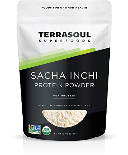 Terrasoul Superfoods Organic Sacha Inchi Protein Powder, 12 Ounces