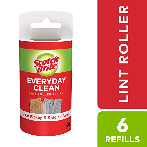 Scotch-Brite Lint Roller Refill, 6 Refills