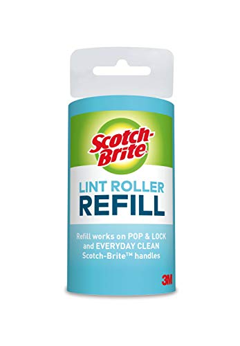 Scotch-Brite Lint Roller Refill, 6 Refills, 56 Sheets Per Refill, 336 Sheets Total, Works Great On Pet Hair