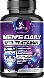 Multivitamin for Men - Advanced Supplement with Full-Spectrum Formula, Essential Vitamins A, C, D, E, & Zinc - High Potency B Vitamins Multi - Men’s Daily Multivitamins - Bottled in USA - 120 Capsules