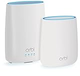 NETGEAR Orbi Built-in-Modem Whole Home Mesh WiFi System with All-in-one Cable Modem and WiFi Router and Single Satellite Extender with speeds up to 2.2 Gbps Over 4,000 sq. feet, AC2200 (CBK40)