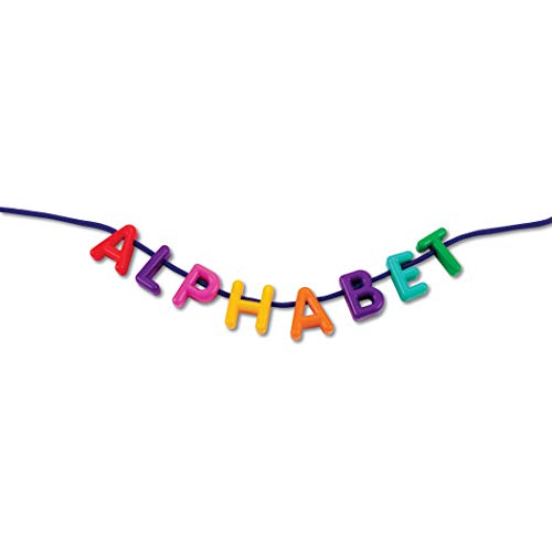 Learning Resources LER6401 Plastic Lacing Uppercase Alphabet, 260 Letters, 15 Laces (Pack of 275)