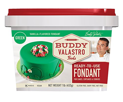 Buddy Valastro Foods Green Fondant (Vanilla, 1 Pound)