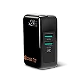 [QC3.0=2USB]Dual Quick Charge3.0 USB Wall Charger Adapter Charging Block Plug,30WTravel QC2.0 SmartPorts+Foldable Plug for SamsungS9S8 Note8,iPhoneX/8iPad LGNexusHTC&More
