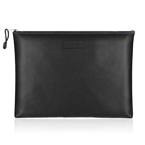 Fireproof Document Bags, Fire&Water Resistant Money Bag 13.4"Ã—9.4" Safe Bank Cash Deposit Pouch with Zipper