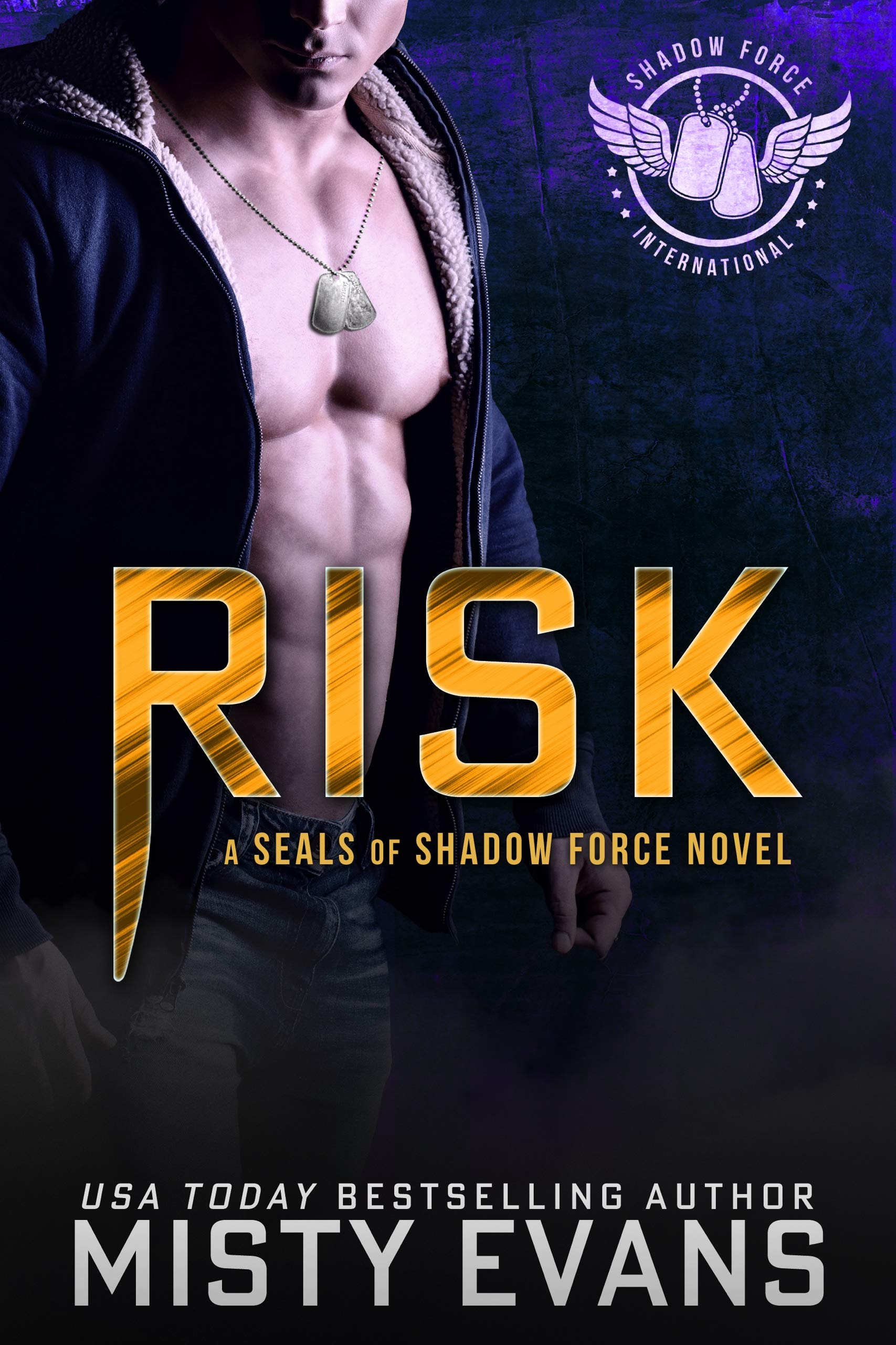 Book Cover Risk, SEALs of Shadow Force, Book 7: A Thrilling SEAL Novel of Romantic Suspense