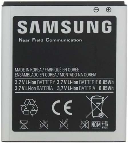 Samsung EB-L1D7IBA Original OEM Battery i547 i727 T989 SPH-L700 - Non-Retail Packaging - Black (Certified Refurbished)