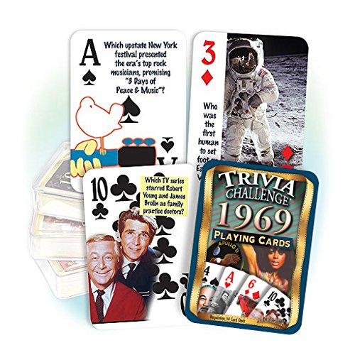 Book Cover Flickback Media, Inc. 1969 Trivia Playing Cards: 50th Birthday or 50th
