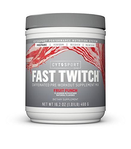 Cytosport Fast Twitch 2.0 Pre-Workout Powder Fruit Punch 20/SERV