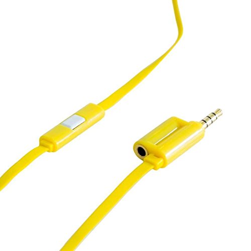 ONANOFF BuddyCable with Inline Microphone, Built-in Audio Splitter, Can Share one Device with up to 4 Buddies, Orange