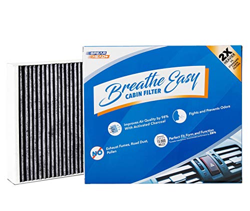 Book Cover Spearhead Odor Defense Breathe Easy Cabin Filter, Fits Like OEM, Up to 25% Longer Lasting w/Activated Carbon (BE-775B)