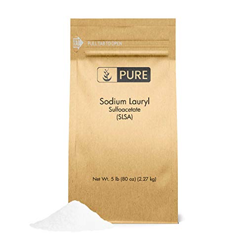 Pure Original Ingredients Sodium Lauryl Sulfoacetate (SLSA) (5 lb) Long Lasting Foam & Bubbles, Gentle on Skin