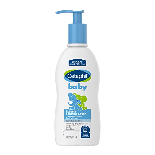 Cetaphil Baby Eczema Soothing Lotion with Colloidal Oatmeal | Dermatologist Recommended for Dry, Itchy and Irritated Skin | 5 Fl. Oz