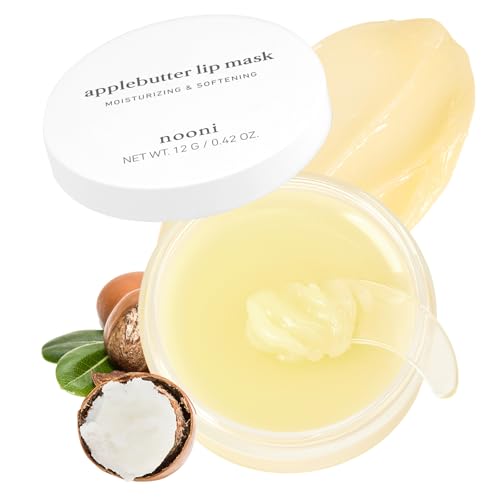 NOONI Applebutter Lip Mask 0.42 Ounces Moisturzing lip care Softening formula Mineral oil free Day&Night protect lip care Rich lip balm Ultra moisture Peeling lips Lip primer Lip scrub