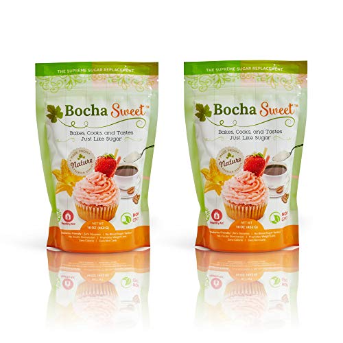 BochaSweet Sugar Substitute, 2 LB | The Supreme Sugar Replacement (Pack of 2)