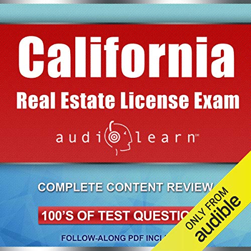 Book Cover California Real Estate License Exam AudioLearn - Complete Audio Review for the Real Estate License Examination in California!