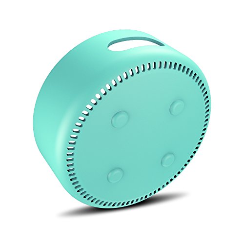 Book Cover AWINNER Silicone Case for Amazon Echo Dot 2nd (Cyan)