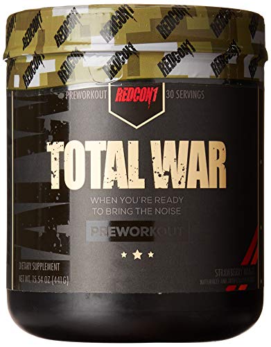 Total War - Pre Workout - 30 Servings - Newly Formulated (Strawberry Mango)