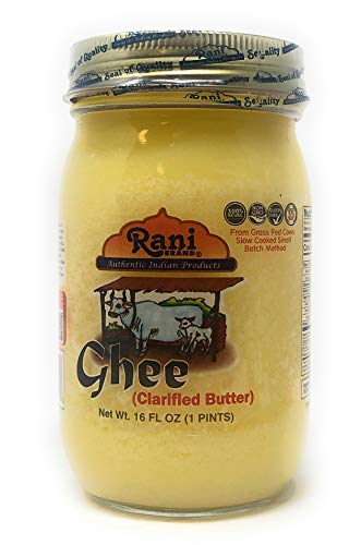 Book Cover Rani Pure Natural Ghee from Grass Fed Cows (Clarified Butter) 1lb (16oz) ~ Glass Jar | Paleo Friendly | Keto Friendly | Gluten Free