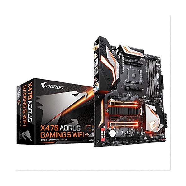 Gigabyte X470 AORUS Douille Am4/DDR4/S-ATA 600/ATX Gaming 5 WiFi – Noir