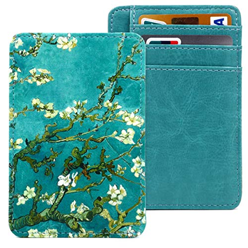 kandouren Slim Minimalist RFID Leather Wallets,Front Pocket Wallet,Credit Card Holder for Men & Women,Money Clip