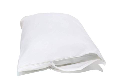 Book Cover Allersoft King 4 Pack Allergy and Bed Bug Proof Pillow Cover, White