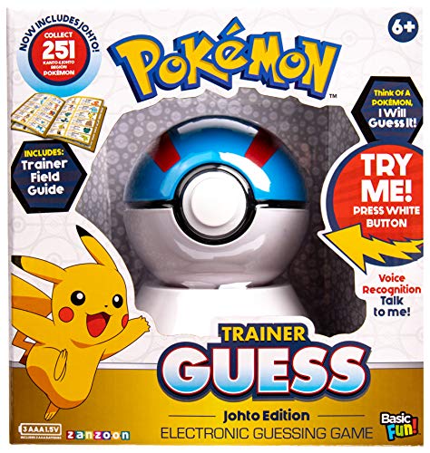 Book Cover Basic Fun PokÃ©mon Trainer Guess: Johto Edition - Electronic Game