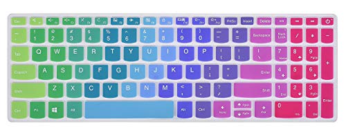 Ultra Thin Lenovo Keyboard Cover for 2018 Flagship Lenovo ideapad 320 15.6" Laptop, Lenovo ideapad 520 15.6", Lenovo ideapad 320 17.3" Laptop, Rainbow