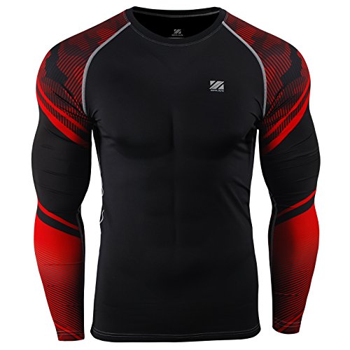 zipravs MMA Compression Tight Shirt Longsleeve Running Baselayer