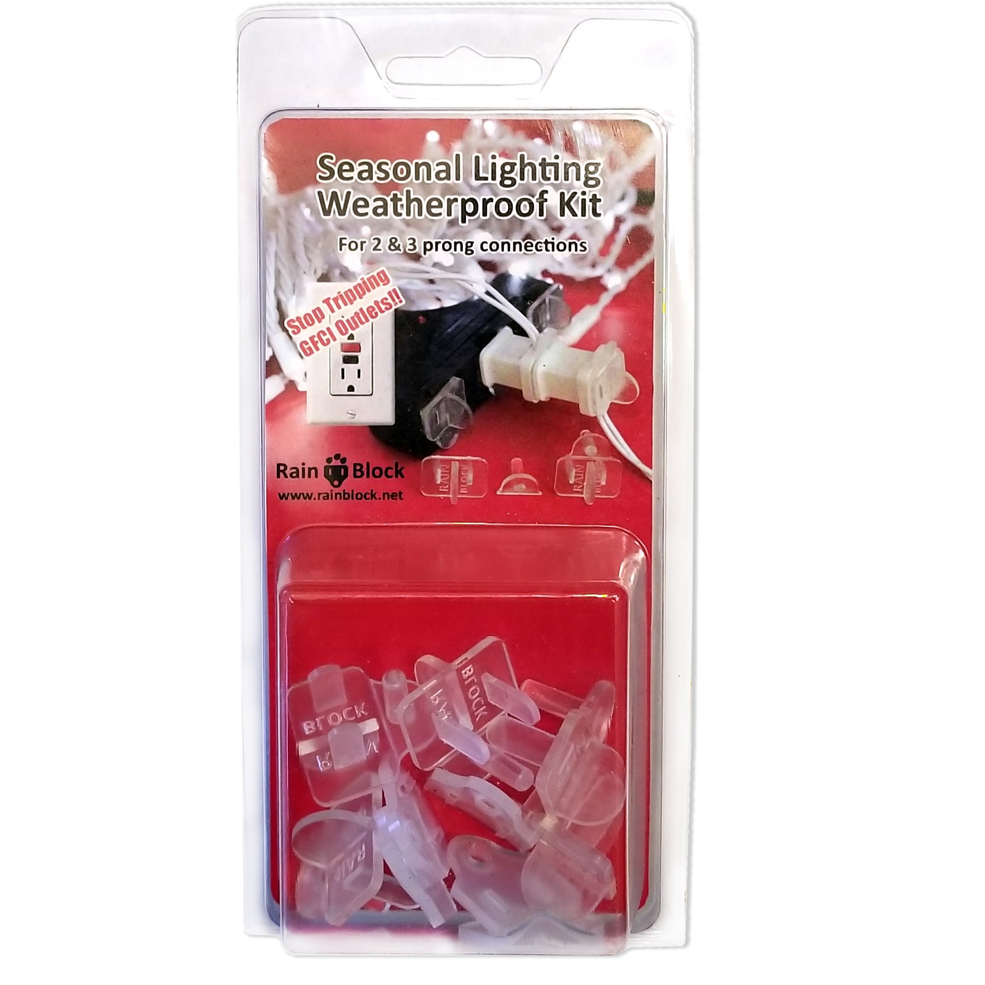 Rain Block Seasonal Lighting Weatherproof Kit (5 Pack)