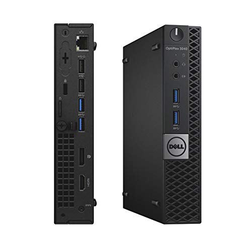 Dell Optiplex 3050 Micro, Intel Core i5-6500T, 8GB DDR4 Ram, 256GB Solid State Drive SSD, Keyboard & Mouse, Windows 10 Pro (Renewed)