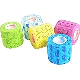 (Cartoon) - Stmandy Vet Wrap Bulk, Bandage Wrap Vet Tape 5.1cm ,Waterproof Self Adherent for the people or the pet(cat, dog, horse and so one) who was injure or have wounds