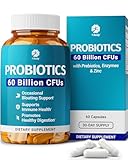 30 Billion CFU Probiotic Supplement with Prebiotics – Patented Acid Resistant Capsules to Promote Gut Health, Support Immune System – Probiotics for Women and Men of All Ages - 60 Vegetarian Capsules
