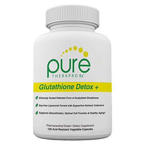 Glutathione Detox + 120 Acid-Resistant VCaps | Soy-Free Liposomal Format Containing Methylation Nutrient Cofactors | Supports Immune Function, Liver Detox, Brain Health | Vegan | Pharmaceutical Grade