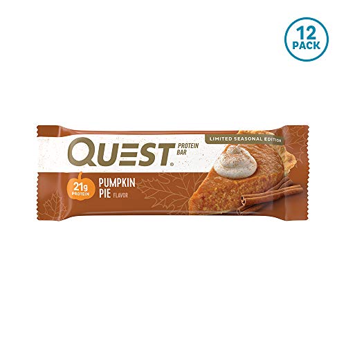 Quest Nutrition Pumpkin Pie Protein Bar, High Protein, Low Carb, Gluten Free, Keto Friendly, 12 Count