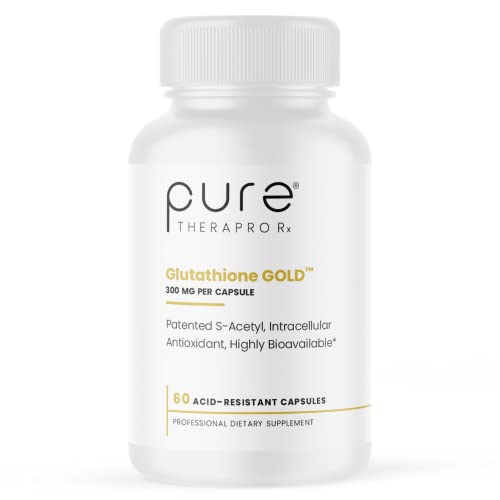 S-Acetyl Glutathione Gold 300mg PER Capsule - 60 DRcaps "Acid-Resistant" | Extra-Strength | Patented Acetylated Form of Glutathione (EmothionÂ®) | Pharmaceutical Grade | Free-of Harmful Stearates