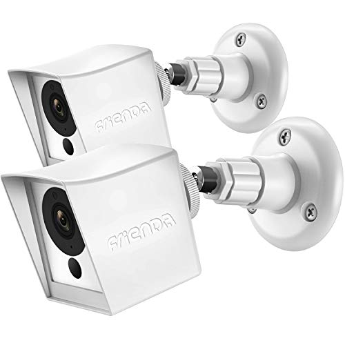 Book Cover Silicone Skin with Security Wall Mount White, Compatible with iSmart Alarm Spot Camera, 2 Pack (Not Contain Camera)